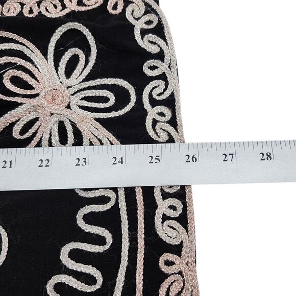 Investments II Cardigan Womens 3X Black Cream V-Neck Button Up Embellished - Picture 11 of 11